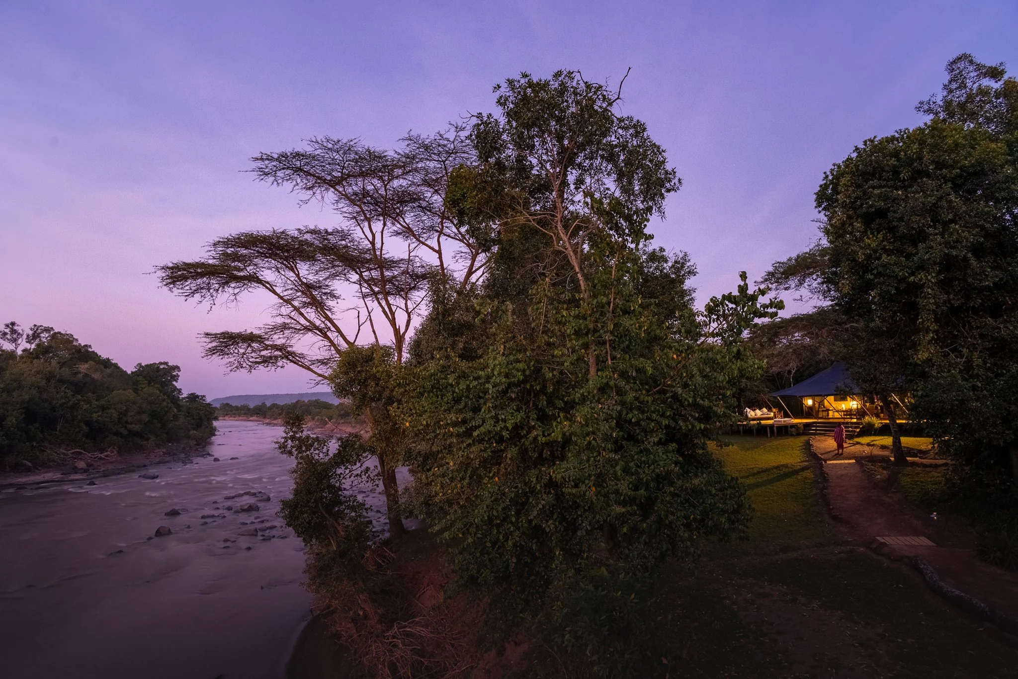The river at dusk