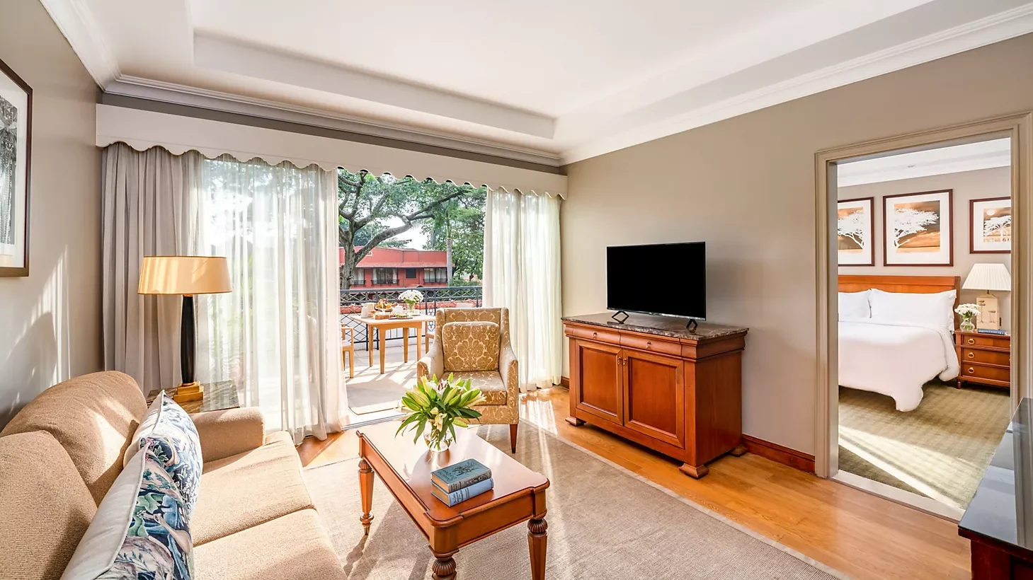 A suite sitting room