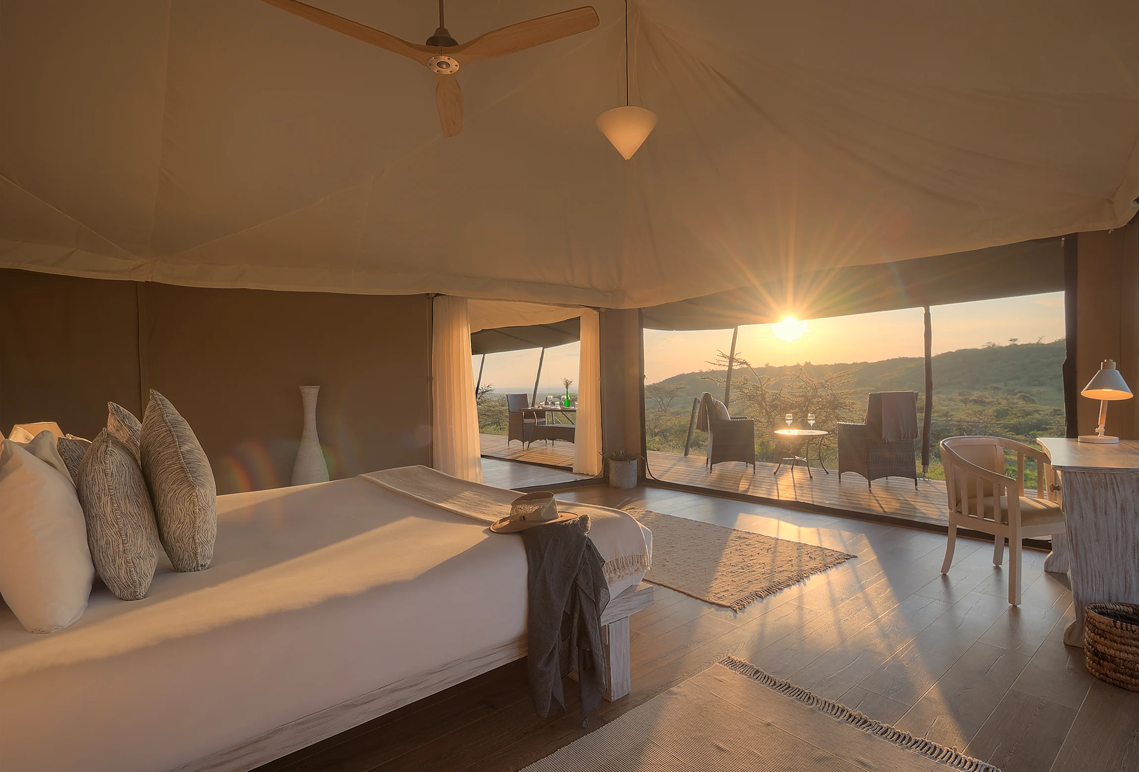The family suite at sunrise