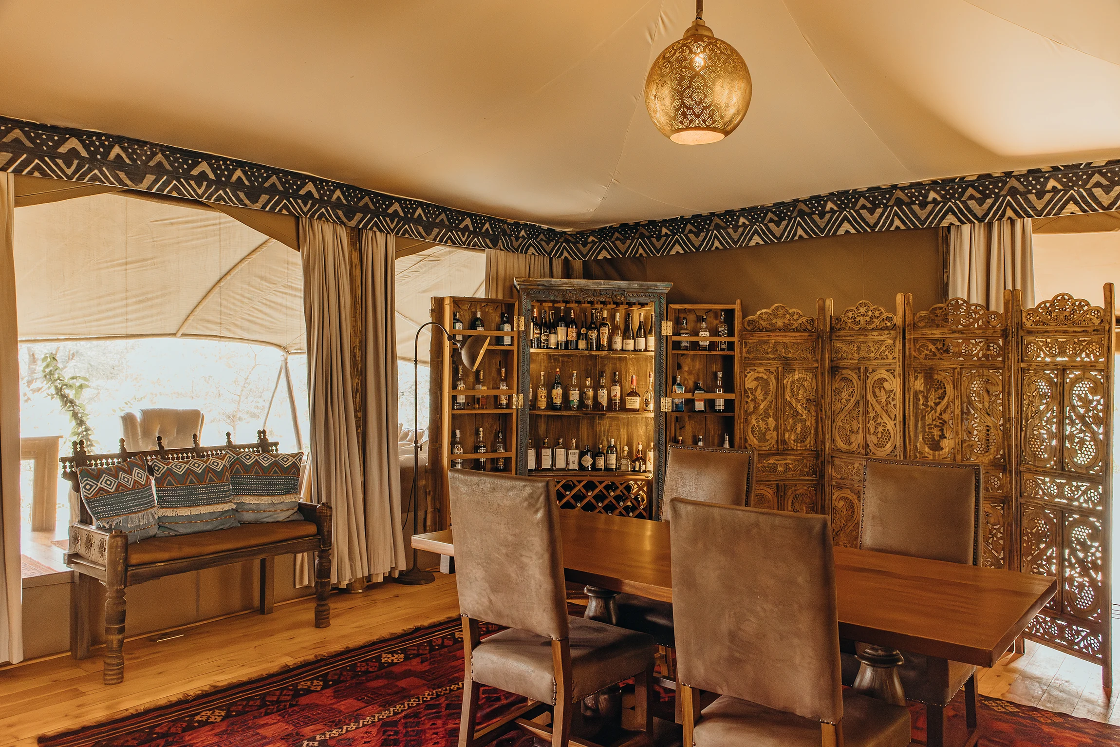 The dining tent