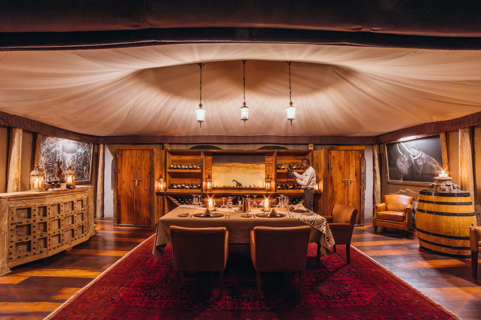 The dining tent