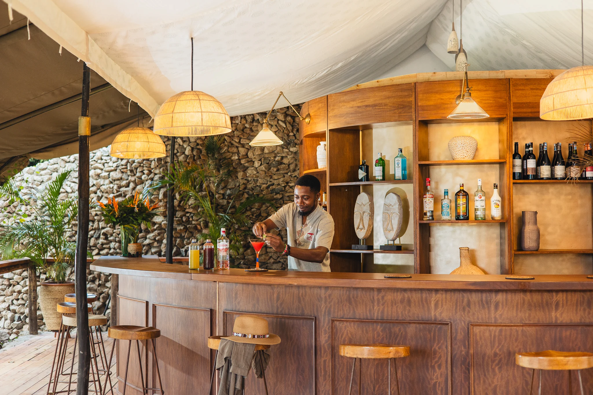 The bar