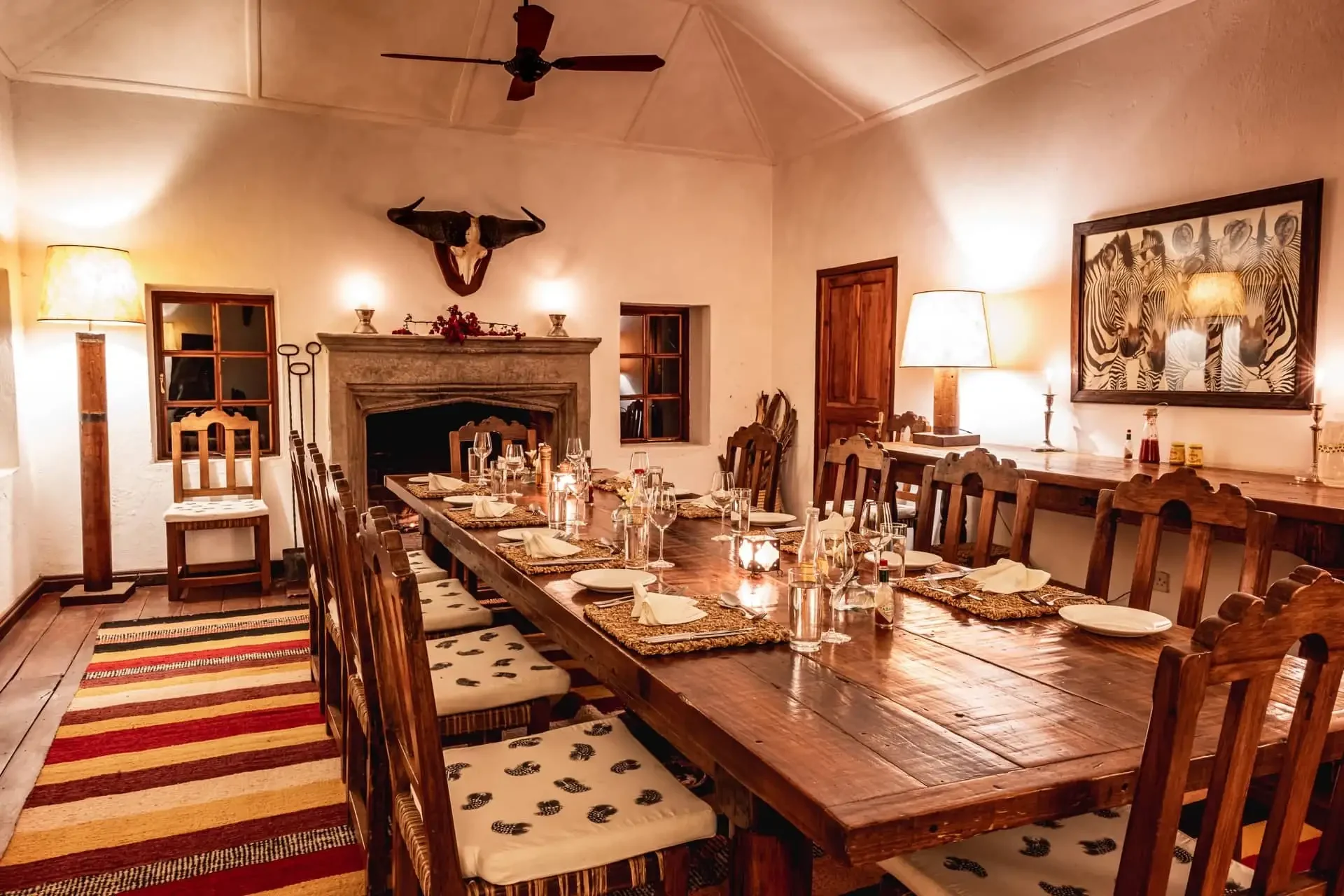 The dining room
