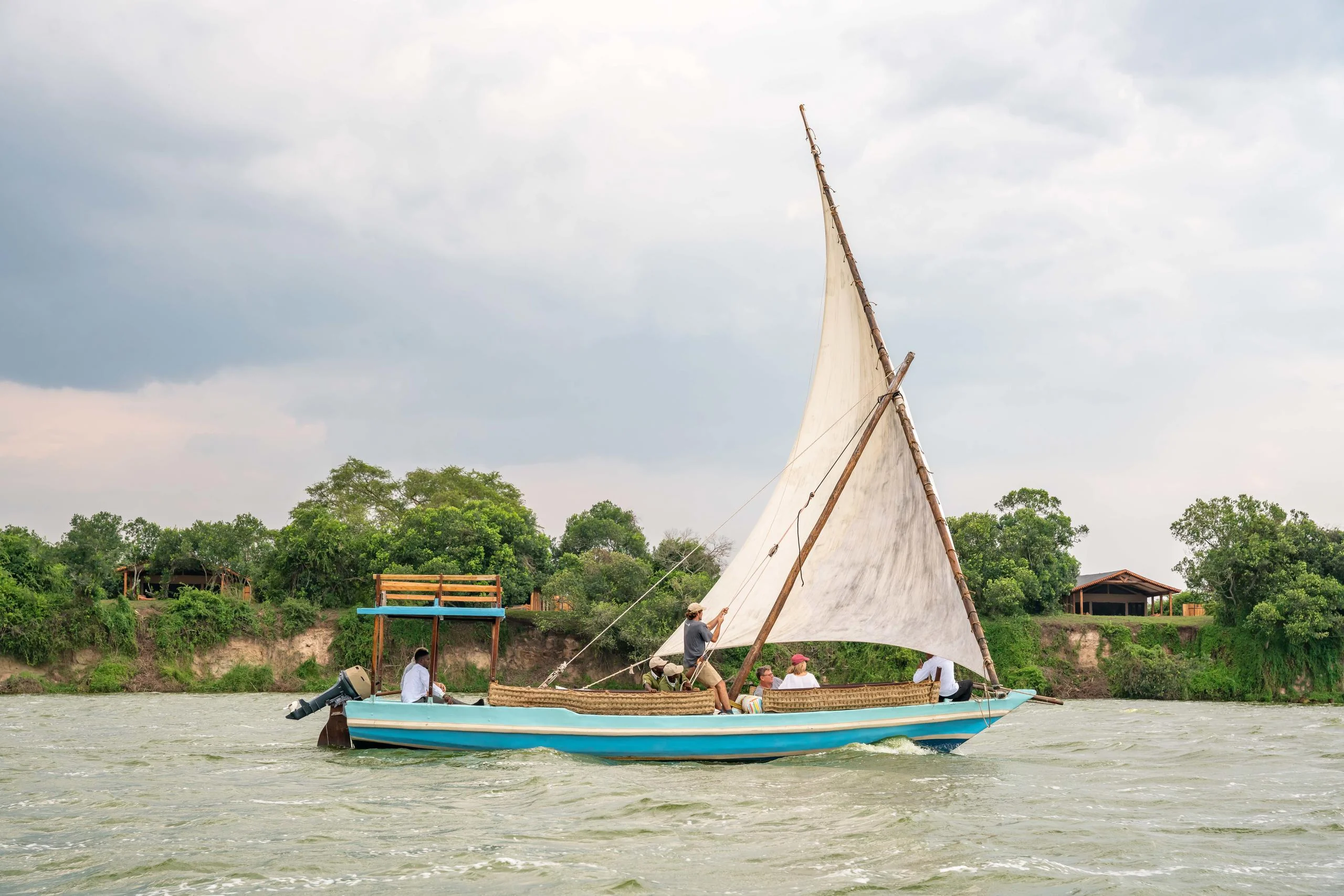 A sailing boat on the Nile