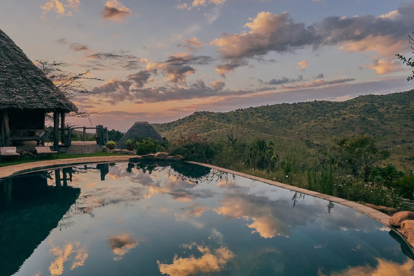 Borana Lodge, selected for its setting and access to Laikipia Plateau.
