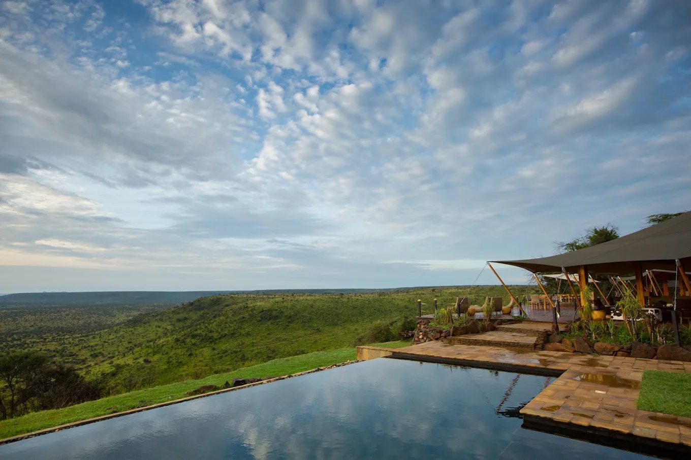 Loisaba Tented Camp, selected for its setting and access to Laikipia Plateau.