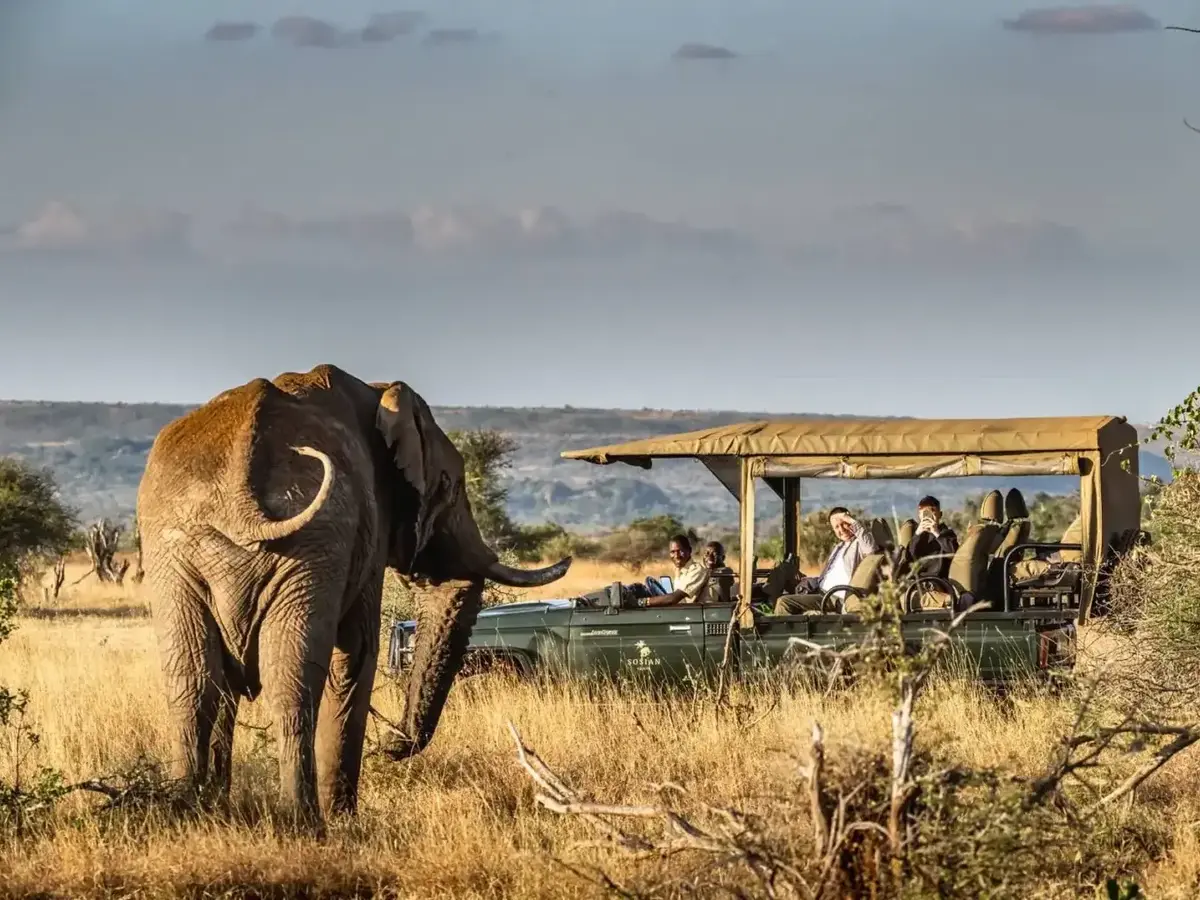Sosian Lodge, selected for its setting and access to Laikipia Plateau.