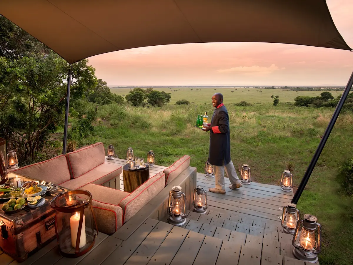 &Beyond Bateleur Camp, selected for its setting and access to Maasai Mara.