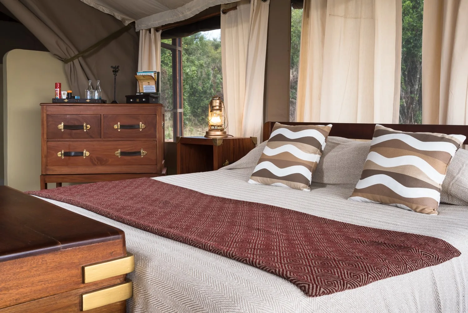 Entim Mara Camp, selected for its setting and access to Maasai Mara.