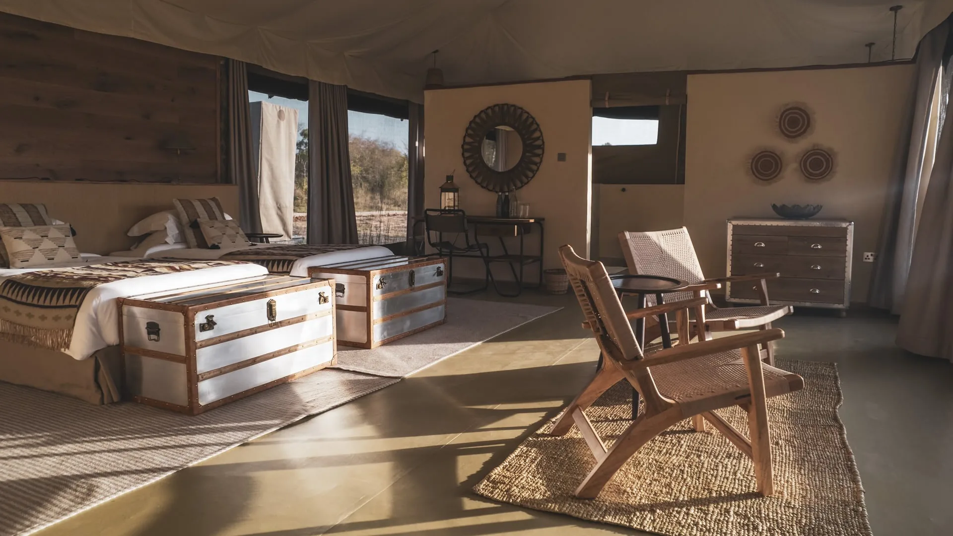 Entim Private Camp, selected for its setting and access to Maasai Mara.