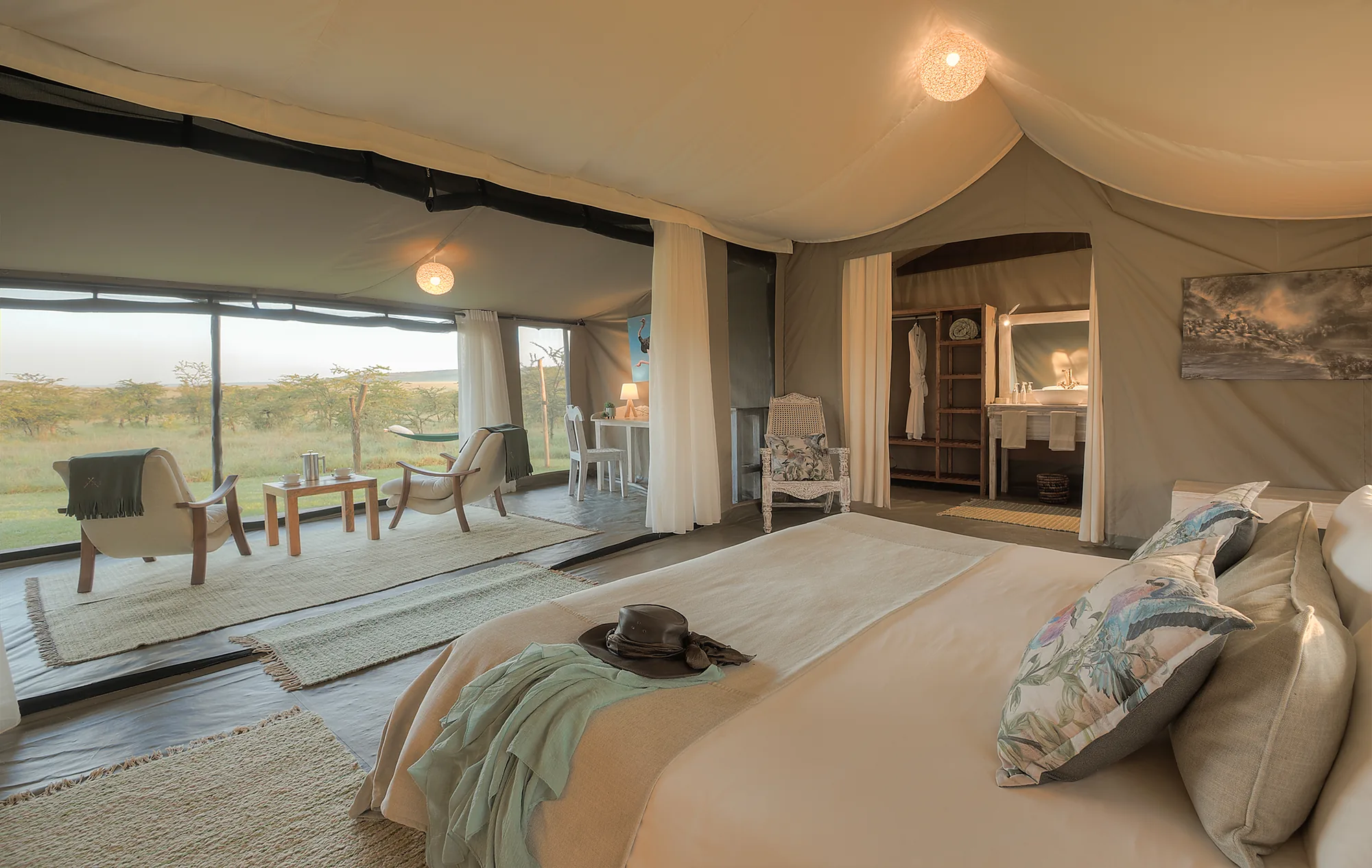 Kicheche Bush Olare Mara, selected for its setting and access to Maasai Mara.