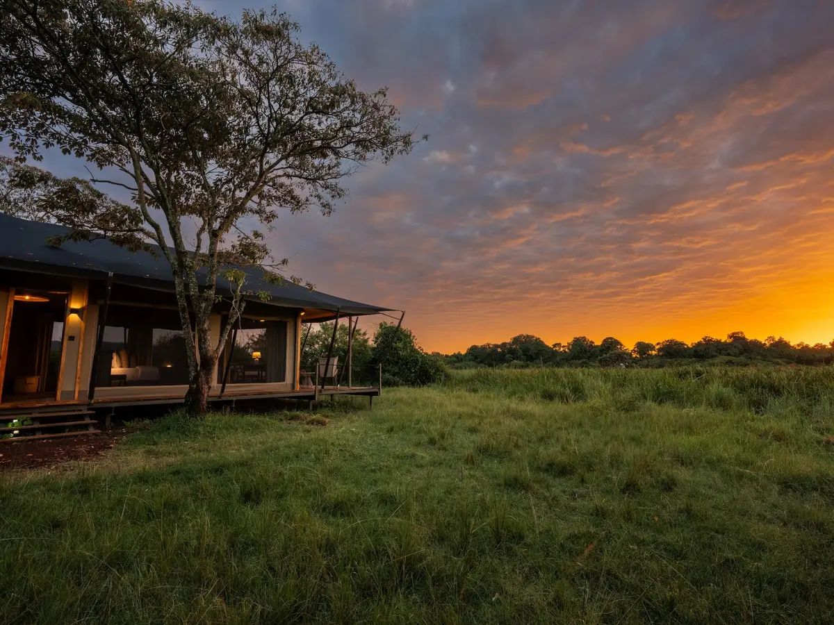Wilderness Mara Camp, selected for its setting and access to Maasai Mara.