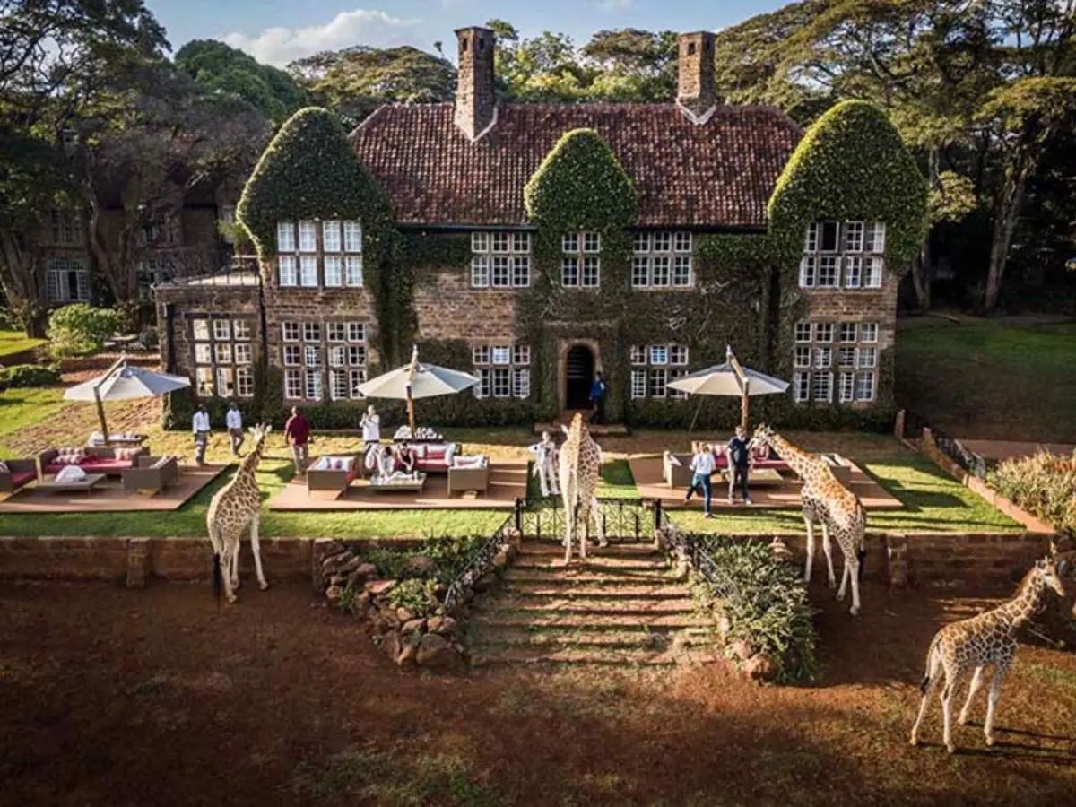 Giraffe Manor (The Safari Collection), selected for its setting and access to Nairobi.