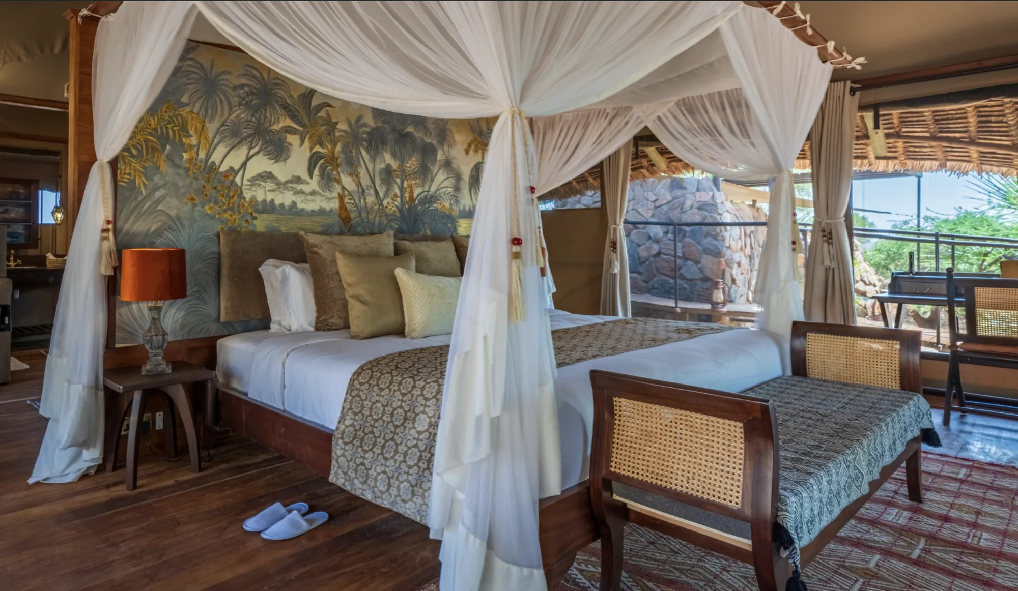 Larsens Camp, selected for its setting and access to Samburu National Reserve.