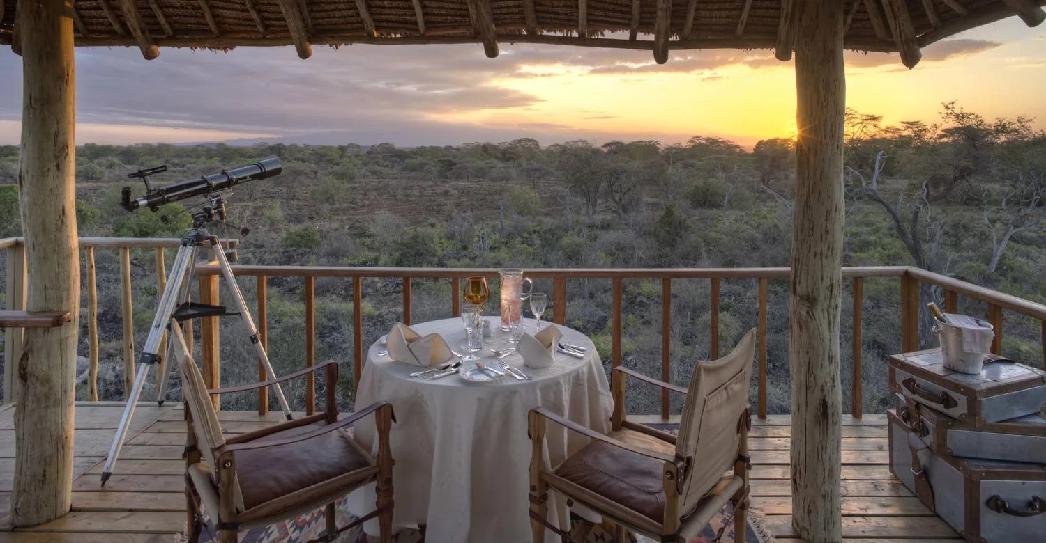Finch Hattons Luxury Tented Camp, selected for its setting and access to Tsavo East & Tsavo West.