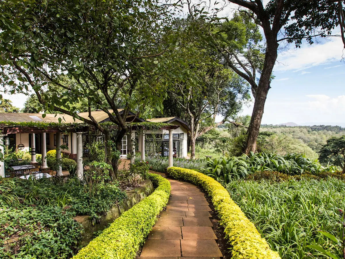 Gibb's Farm, selected for its setting and access to Ngorongoro Crater.