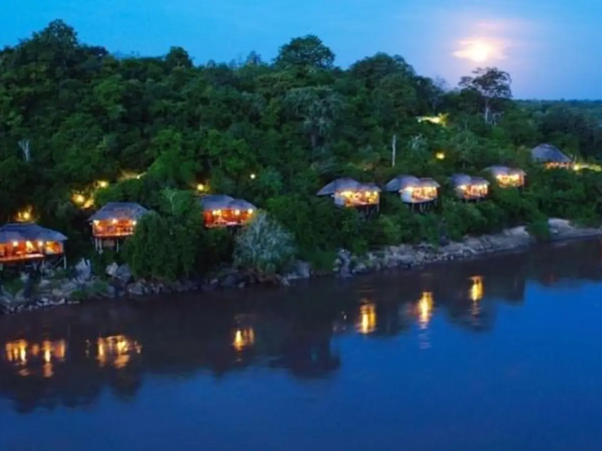 Serena Mivumo River Lodge, selected for its setting and access to Nyerere National Park.