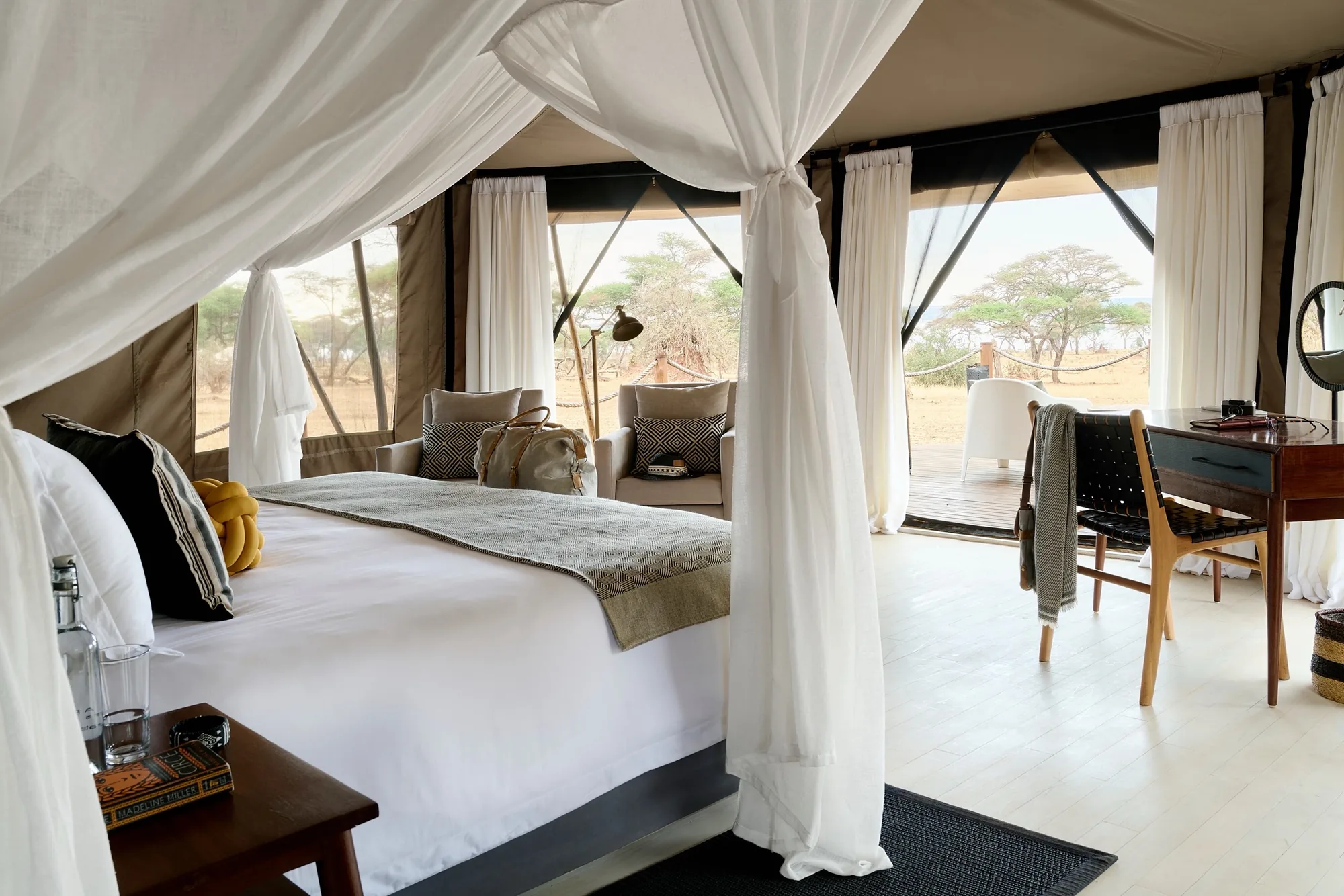 Sanctuary Swala Camp, selected for its setting and access to Tarangire National Park.