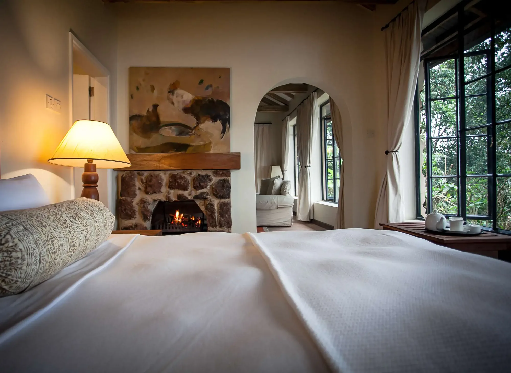 Clouds Mountain Gorilla Lodge, selected for its setting and access to Bwindi Impenetrable Forest.