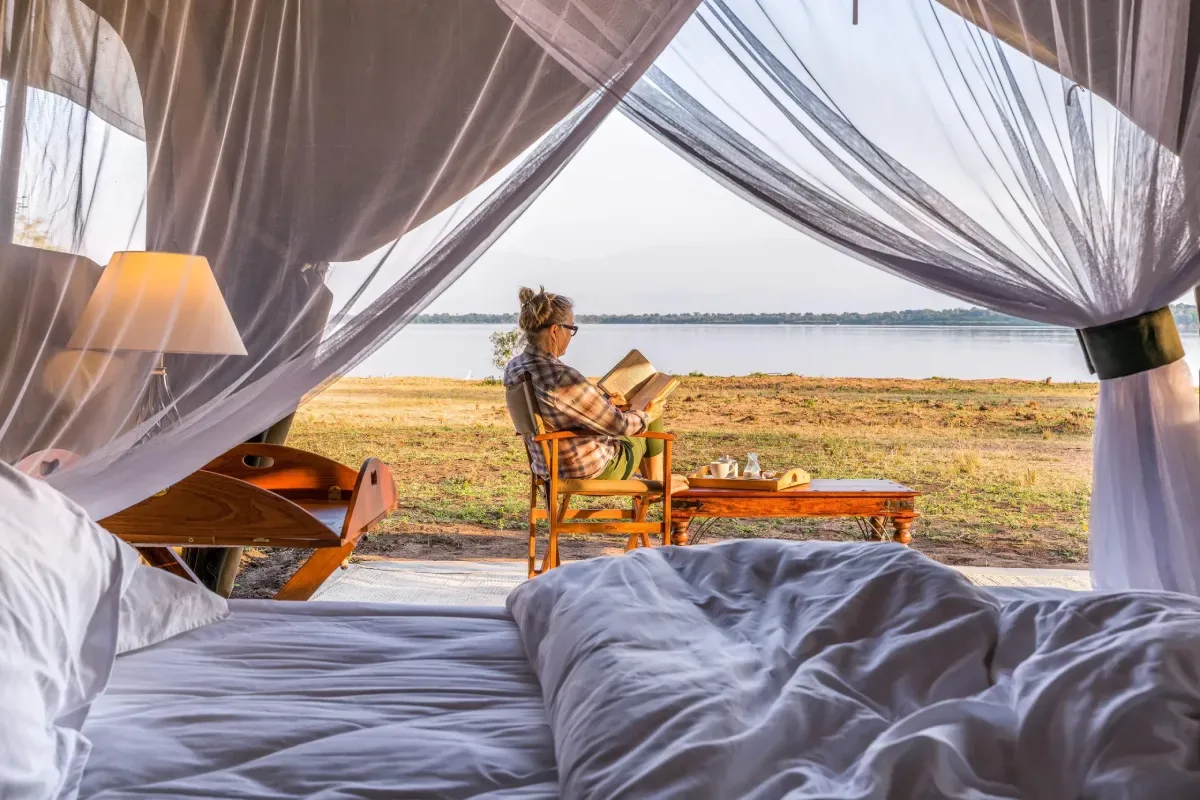 Honey Bear Safari Camp, selected for its setting and access to Queen Elizabeth National Park.