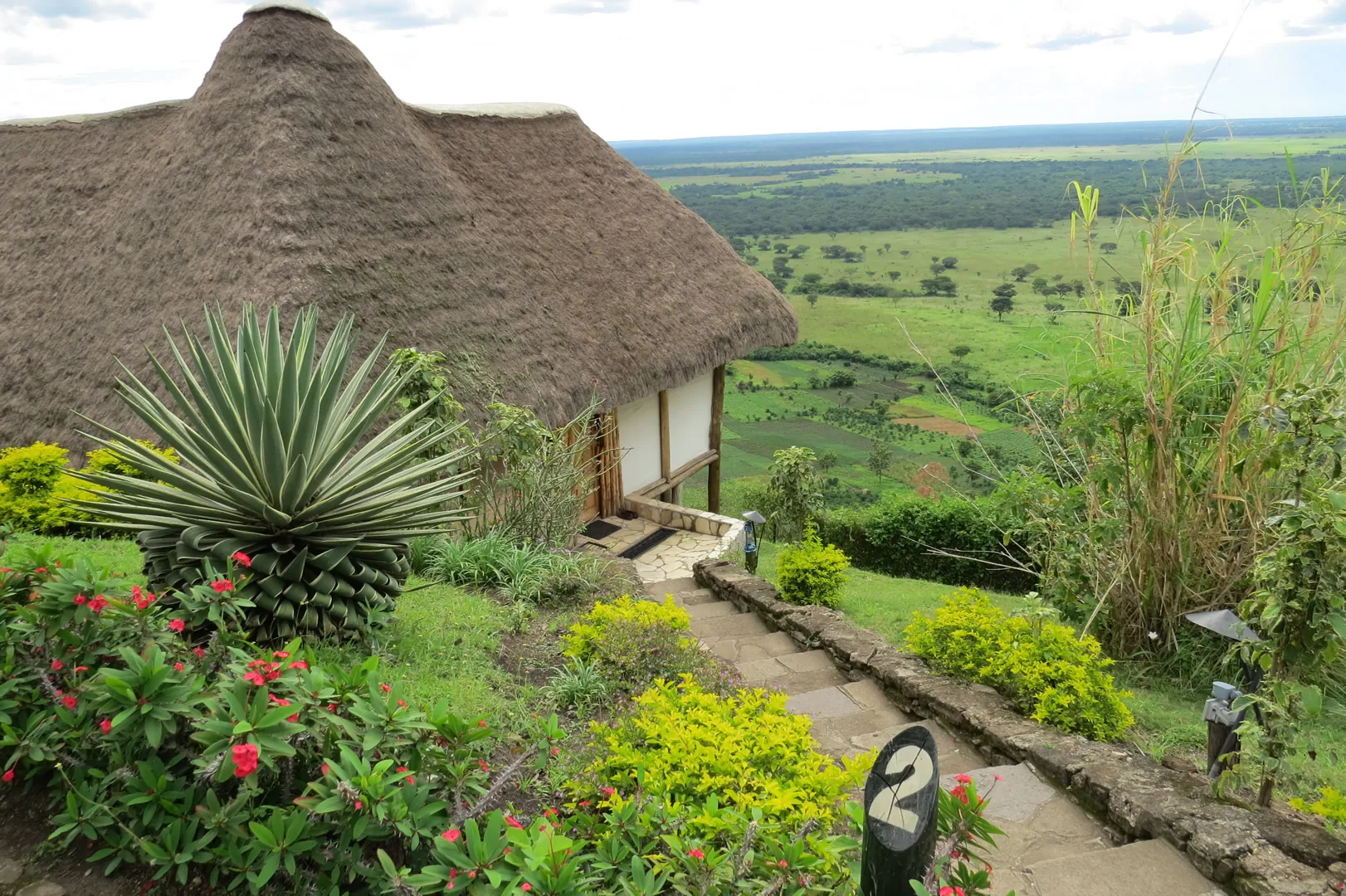 Katara Lodge, selected for its setting and access to Queen Elizabeth National Park.